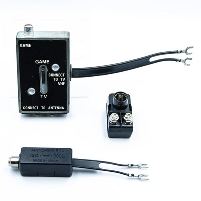 TV Game Switch Box + Adapters | 75 to 300 + 300 to 75 | OHM UHV/VHF RF Antenna - Image 1 of 4