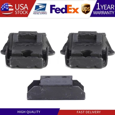 3X  Motor and Trans Mount Kit For Chevrolet C10 Pickup 5.7L 350 Eng 1969-1972 - Image 1 of 4