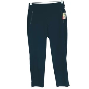 Pantalones negros Tommy Bahama Everyday Active nuevos con etiquetas, grandes para mujer, bolsillos con cremallera - Imagen 1 de 8