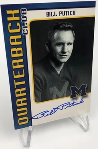 TK Legacy BILL PUTICH AUTO SP/500 Card QUARTERBACK CLUB QB5 Card MICHIGAN - Picture 1 of 6