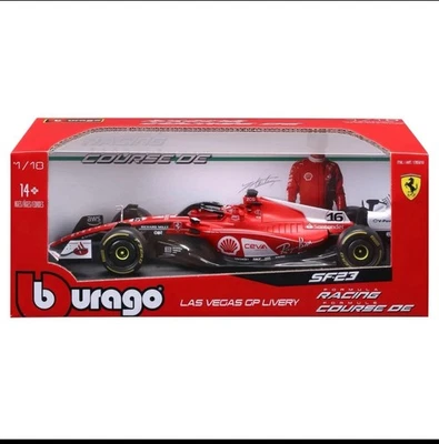 DIE CAST TOY CAR AUTO DIECAST 1 18 BBURAGO F1 MODEL CARS CHARLES LECLERC - Image 1 of 4