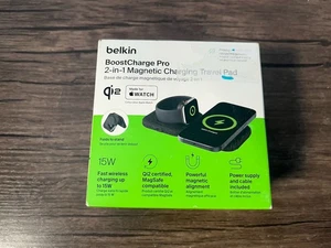 Belkin BoostCharge Pro 15W 2in-1 Travel Pad Wireless Charging Station NEW SEALED - Picture 1 of 1