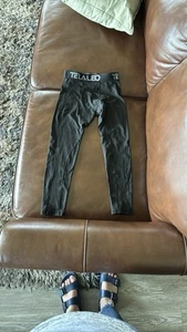 TELALEO Boys Exercise Leggings Black Size S - Picture 1 of 4