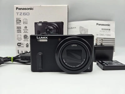 [MINT] Panasonic LUMIX DMC-TZ60 Black 18.1mMP Compact Digital Camera From Japan - Image 1 of 4