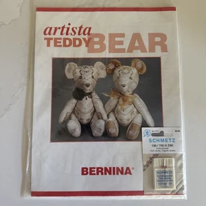 New Artists Teddy Bear Embroidery Bernina Pattern Instructions/Machine Needle - Picture 1 of 5