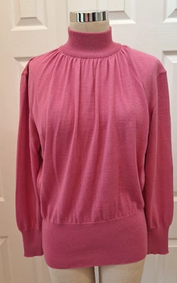 Mondi Vintage Pink Mock Neck Wool Blend Sweater Size 40 (EU) M (US) - Image 1 of 4