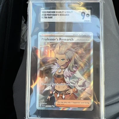 Professor's Research 240/198 SV01: Scarlet & Violet Base Set Holo SGC Grade 9 MT - Image 1 of 2