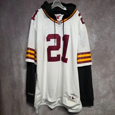 Nueva con etiquetas Mitchell Ness NFL Washington Redskins Sean Taylor 21 Jersey Sudadera con Capucha 3XL $200 Foto 1 de 4