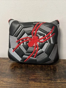 OEM TaylorMade Golf Spider Putter Head Cover Mallet - Black/Red - Picture 1 of 3