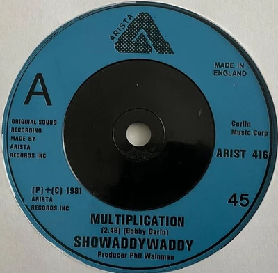 Showaddywaddy - Multiplication - 7” Vinyl Single - Image 1 of 3