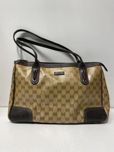 Gucci Women Brown Leather Tote Bag - Picture 1 of 12