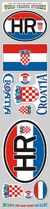 Croatia 10 stickers set Croatian flag decal bumper stiker car auto bike laptop - Imagen 1 de 1
