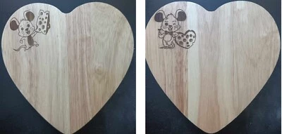 HEART SHAPE CHEESE SERVING SET - INTEGRATED TOOL COMPARTMENT - FREE TRACKED48 - Image 1 of 3