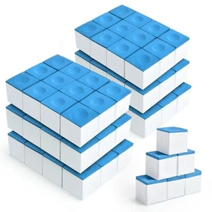 72 Pcs Billiard Cue Chalk Pool Chalk Cubes Billiard Pool Table Accessories - Picture 1 of 7