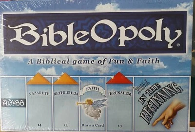 BibleOpoly Game Family Bible Themed Monopoly USA Made, Sealed NIB  - Image 1 of 3
