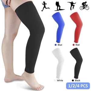 Men Women Thigh High Compression Calf Sleeve Stockings Leg Support Pain Relief - Picture 1 of 21