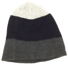 $106 Bloomingdale'S Mens Unisex Black Knit Warm Winter Hat Cap Beanie One Size