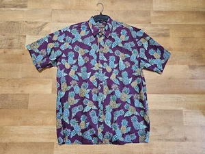 Cooke Street size large 100% cotton Hawaiian aloha shirt Pineapples - Picture 1 of 5