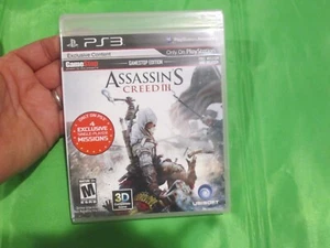 ASSASSIN'S CREED III PS3 PLAYSTATION 3 GameStop Edition US NEW FACTORY SEALED - Picture 1 of 4