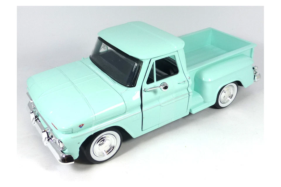 MOTOR MAX - Voiture pick-up 1966 couleur verte – CHEVRY C10 Fleetside - 1/24 ... - Photo 1/1