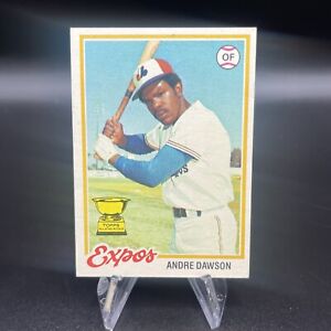1978 Topps Andre Dawson # 72 Rookie Cup HOF Vintage Baseball Montreal Expos