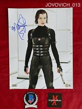 MILLA JOVOVICH AUTOGRAPHED SIGNED 11x14 PHOTO! RESIDENT EVIL! ALICE BECKETT COA!