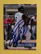 HOWIE KENDRICK 2005 Grandstand RARE Rancho Cucamonga Quakes SIGNED / AUTOGRAPH
