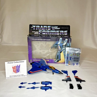 2522 Transformers G1 PRERUB Thundercracker PEGATINA SIN ABRIR E INSTRUCCIONES De colección Foto 1 de 4