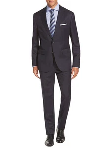 Salvatore Exte Mens Two Button 2 Piece Suit Notch Lapel Blazer Jacket With - Picture 1 of 5
