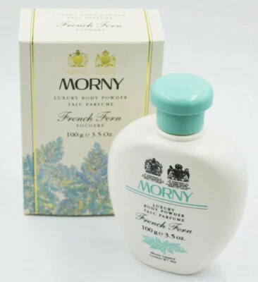 Vintage Morny Luxury Body Powder 3.5oz French Fern Read Listing New In Box RARE