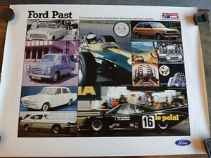 Cartel de exposición Ford. Cartel de sala de exposición original Ford pasado - Imagen 1 de 6