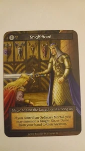 Knighthood NM/M Sorcery Contested Realm Arthurian Legends Sorcery TCG - Picture 1 of 2