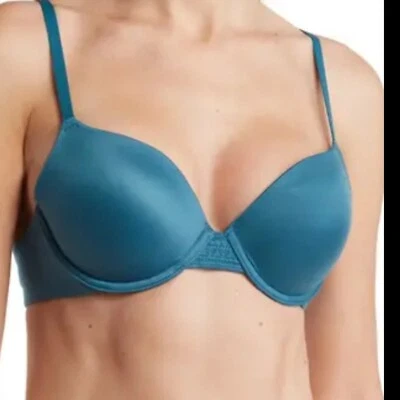 NEW WACOAL 858313  PERFECT PRIMER PUSH-UP BRA  DRAGON FLY TEAL  SIZE 36DD - Image 1 of 4