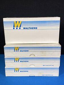 4 Walthers 40' Steel Box Cars HO Scale Model Railroad New in Box -Lot 5