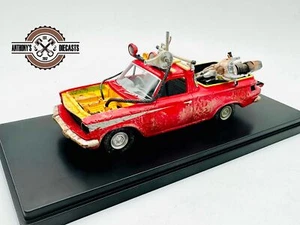 1:43 Mad Max -- 1963 EJ Holden Ute with Goose's Police Kawasaki Bike -- ACE/DDA - Picture 1 of 5