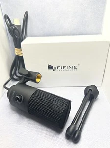 FIFINE K669 USB MICROPHONE WITH VOLUME DIAL FOR STREAMING, VOCAL RECORDING - Picture 1 of 7