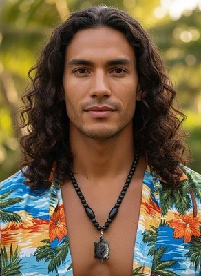 Collar Colgante Tortuga Artesanal, Cuentas Hematita Hombre Joyería Regalo 24" Foto 1 de 4