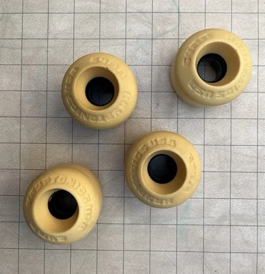 Винтажные СУПЕРРЕДКИЕ Колеса для Скейтборда Kryptonics C64 Двойные Конические РЕДКИЕ БЕЛЫЕ! - Изображение 1 из 4