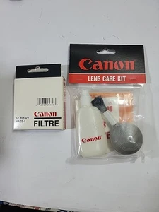 Canon 52mm UV Haze Filter genuine OEM Open Box #012 Blower Brush Cleaning Fl - Picture 1 of 6
