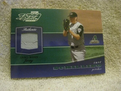 2002 Playoff Piece of the Game Materials Curt Schilling #POG-18 Arizona MLB - Image 1 of 2
