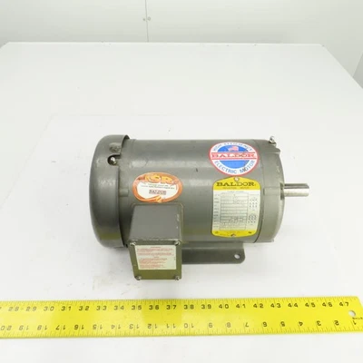 Baldor M3555T 2HP AC Electric Motor 3450RPM 208-230/460 3PH 145T Frame - Image 1 of 4