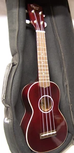 Ohana Model SK-15mr Soprano Size Mohogany Wood Ukulele - With Gig Bag EXUC - Picture 1 of 18