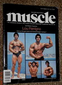 MUSKELZEITSCHRIFT "LOU FERRIGNO - KANN ER MIT ARNOLD S ÜBEREINSTIMMEN?" Sept 1977, gebraucht - Bild 1 von 4