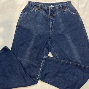 Rockies Jeanswear Co Blue Jeans Size 19/20 Bareback Vtg 32x31 High Rise Tapered - Picture 1 of 13
