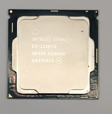 Intel Xeon E3-1230V6 Quad Core CPU Processor @3.50GHz (SR328) - Image 1 of 2
