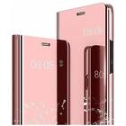 Funda para Xiaomi Mi 10T Lite Handy Smartphone Case Rosa Rosa Plegable Cubierta Espejo