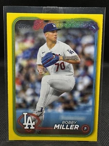 2024 Topps Series 1 Yellow Future Stars #115 Bobby Miller Los Angeles Dodgers - Picture 1 of 2