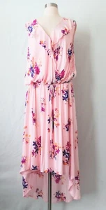 AVA & VIV Dress Pink Floral Sleeveless V Neck Size 3X - Picture 1 of 3