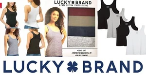 Lucky Brand Ladies' Cotton Stretch Tanks 4-Pack - 1540413 - Picture 1 of 8