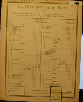 Flute & Piano: Bach Flute Sonata 1 in b minor New - Image 1 of 4